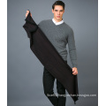 100% Men′s Wool Scarf in Solid Color Jacquard Wool Scarf